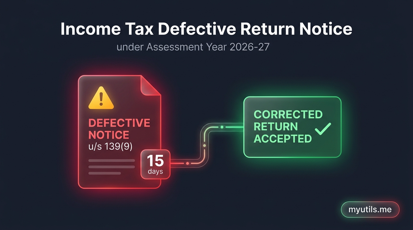 Guide to handling Income Tax Defective Return Notice under Section 139(9)