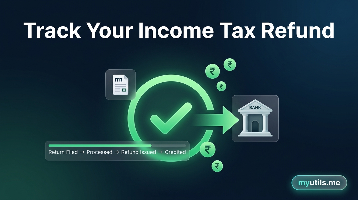 How to track income tax refund status online 2026 - Step by step guide by myutils.me